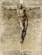 Michelangelo Buonarroti Christ on the Cross oil painting artist